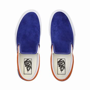 Damske Slip On Tenisky Vans P&C Classic Kráľovská Modrá/Marhule VA15QKVGZ